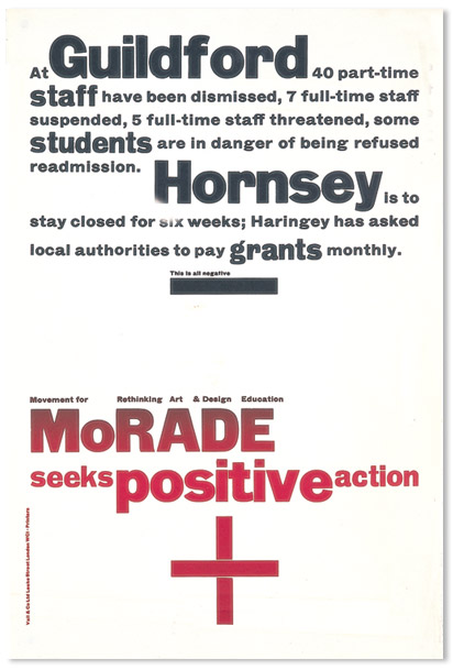 Richard Hollis - MoRADE, poster