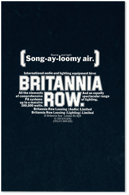 Richard Hollis - Britannia Row & Pink Floyd